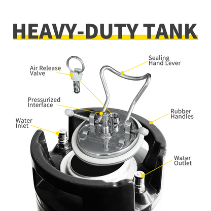 RockRose Premium Spray Tank Cap Replacement – 304 Stainless Steel Pressure Relief Valve, Leak-Proof Silicone O-Ring for Detailers, Car Washers & Tint Professionals