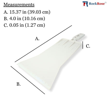 RockRose Bulldozer Squeegee for Large Windows and Glass Surfaces - Comfortable Grip Long Handle Squeegee for Window Cleaning & Window Film Installation - Bulldozer Scrubber with Bottom Rubber Blade