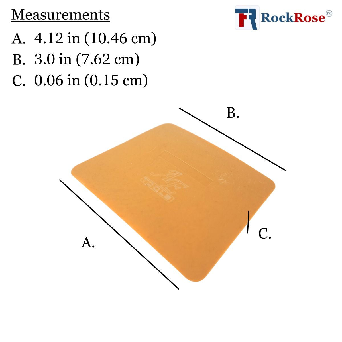 RockRose Gold Hard Card - 4"