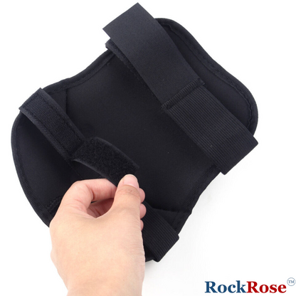 Rockrose Premium Adjustable Kneepad with Interior Padding - Adjustable Straps Work Kneepad for Comfortable Support - Synthetic Rubber Material Knee Brace with Breathable Feature