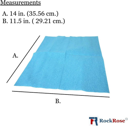 RockRose Lint Free Wipes for Detailing & Cleaning - Non-Abrasive Automotive Cleaning Towels for Removing Dust & Dirt Purposes - Polyester Material Reusable Window Cleaner Wipes - Pack of 300