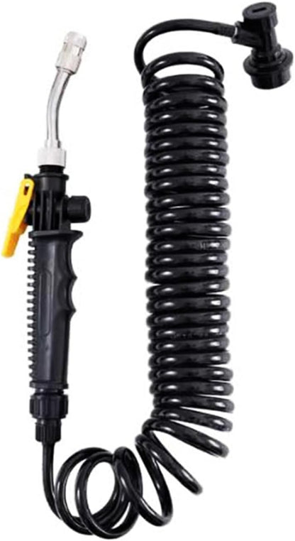 RockRose Premium Sprayer Tank Hose with Water Nozzle Gun – PVC Quick Connect Hose for PPF, Vinyl Wrap, Window Tint & Car Detailing