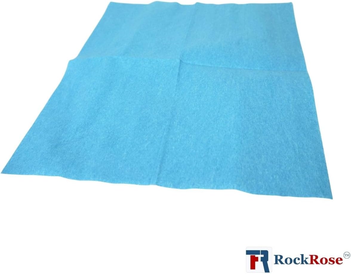 RockRose Lint Free Wipes for Detailing & Cleaning - Non-Abrasive Automotive Cleaning Towels for Removing Dust & Dirt Purposes - Polyester Material Reusable Window Cleaner Wipes - Pack of 300