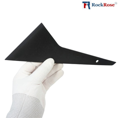 Rockrose Professional Black Quick Foot Squeegee for Tinting - Plastic Material Window Scraper Tool Perfect for Smooth Window Film Installations - Vinyl Scraper Tool for PPF and Car Stickers