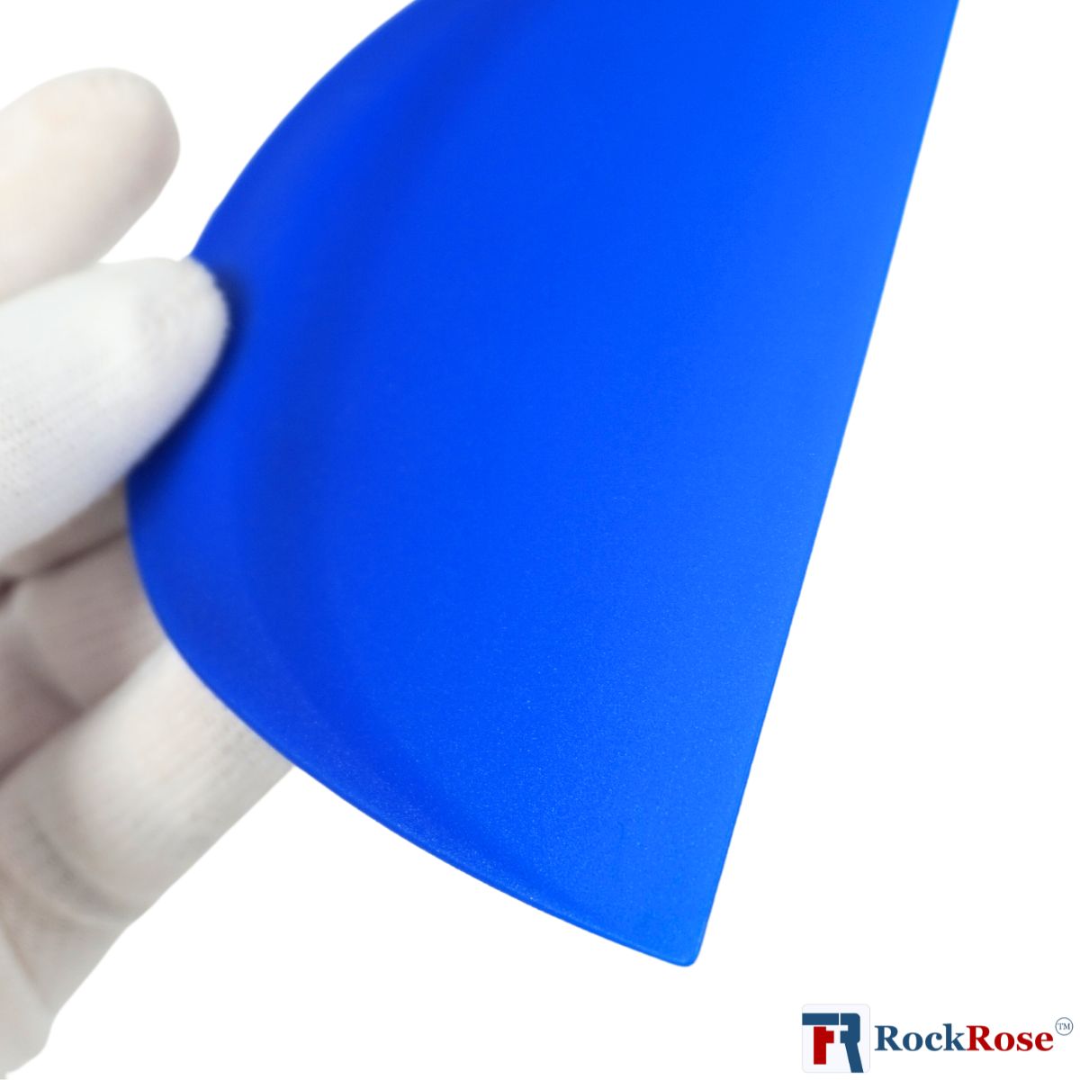 RockRose Smart Card Squeegee for Precision Application - Window Film Squeegee Card with Comfortable to Handle Feature - Tool for Precise Movements During Installations - Blue