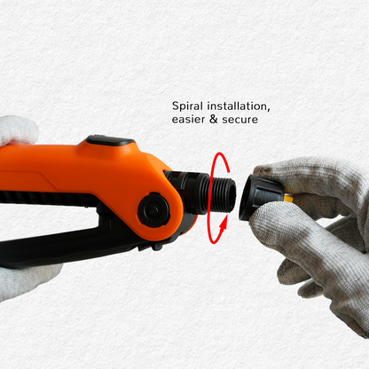 RockRose Premium Sprayer Tank Hose with Water Nozzle Gun – PVC Quick Connect Hose for PPF, Vinyl Wrap, Window Tint & Car Detailing