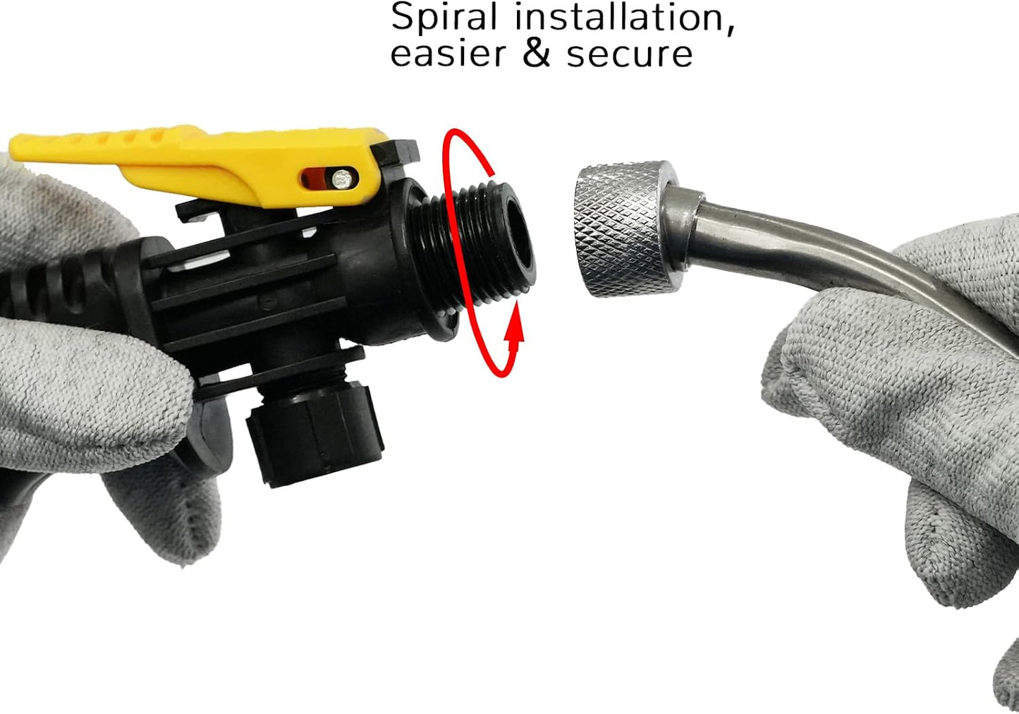 RockRose Premium Sprayer Tank Hose with Water Nozzle Gun – PVC Quick Connect Hose for PPF, Vinyl Wrap, Window Tint & Car Detailing