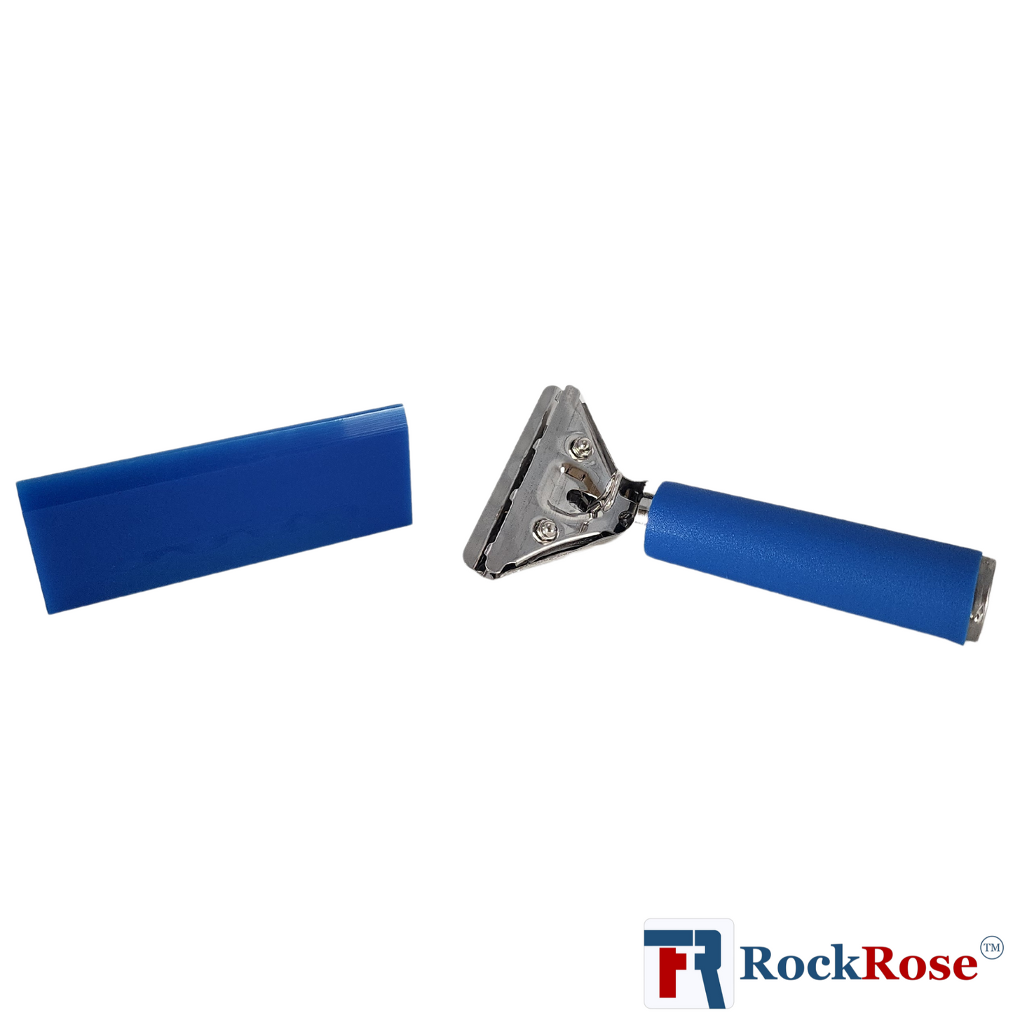 RockRose Premium Power Squeegee with Handle for Smooth Application - Handle Shower Squeegee for Glass Doors & Tinting - Griped Vinyl Wrap Squeegee Tool for Hand Comfort