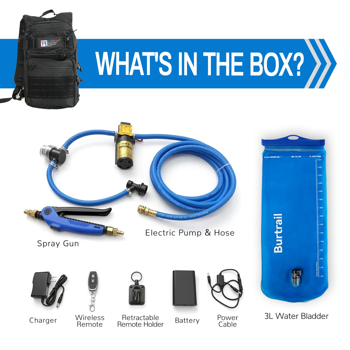 RockRose 3L Electric Backpack Sprayer for PPF & Window Tint