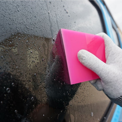 RockRose Pink PPF Squeegee Angled - 4 x 3 inches : Film Application Tool for Bubble-Free, Professional Finishes - Compact and Efficient Vinyl Wrapping Squeegee (2 Units) (Angled 4 x 3 Inches)