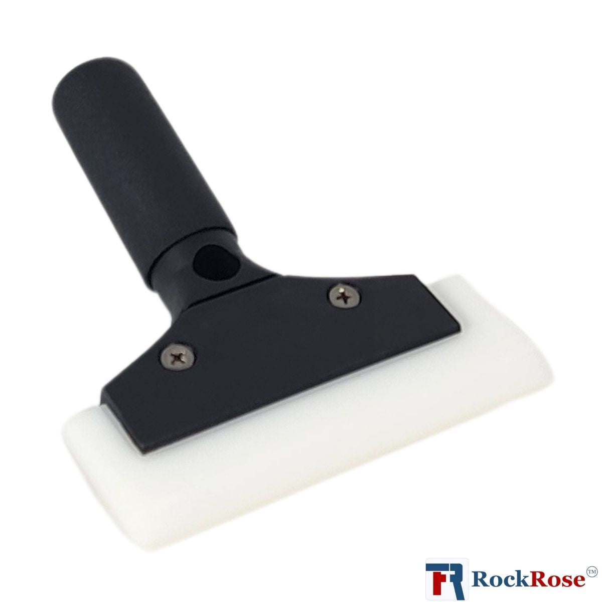 RockRose Premium Cast Aluminum Handle Squeegee for Smooth Application - Aluminium Handle Shower Squeegee for Glass Doors & Tinting - Cast Vinyl Wrap Squeegee Tool for Hand Comfort - Black