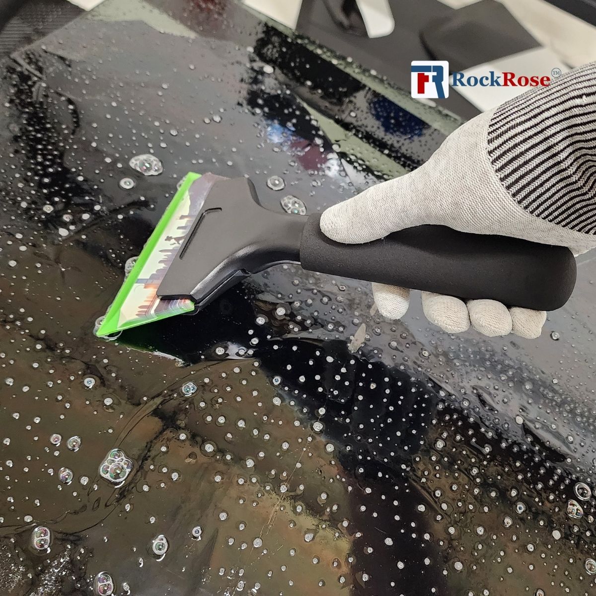Color green asian crush bevel blade