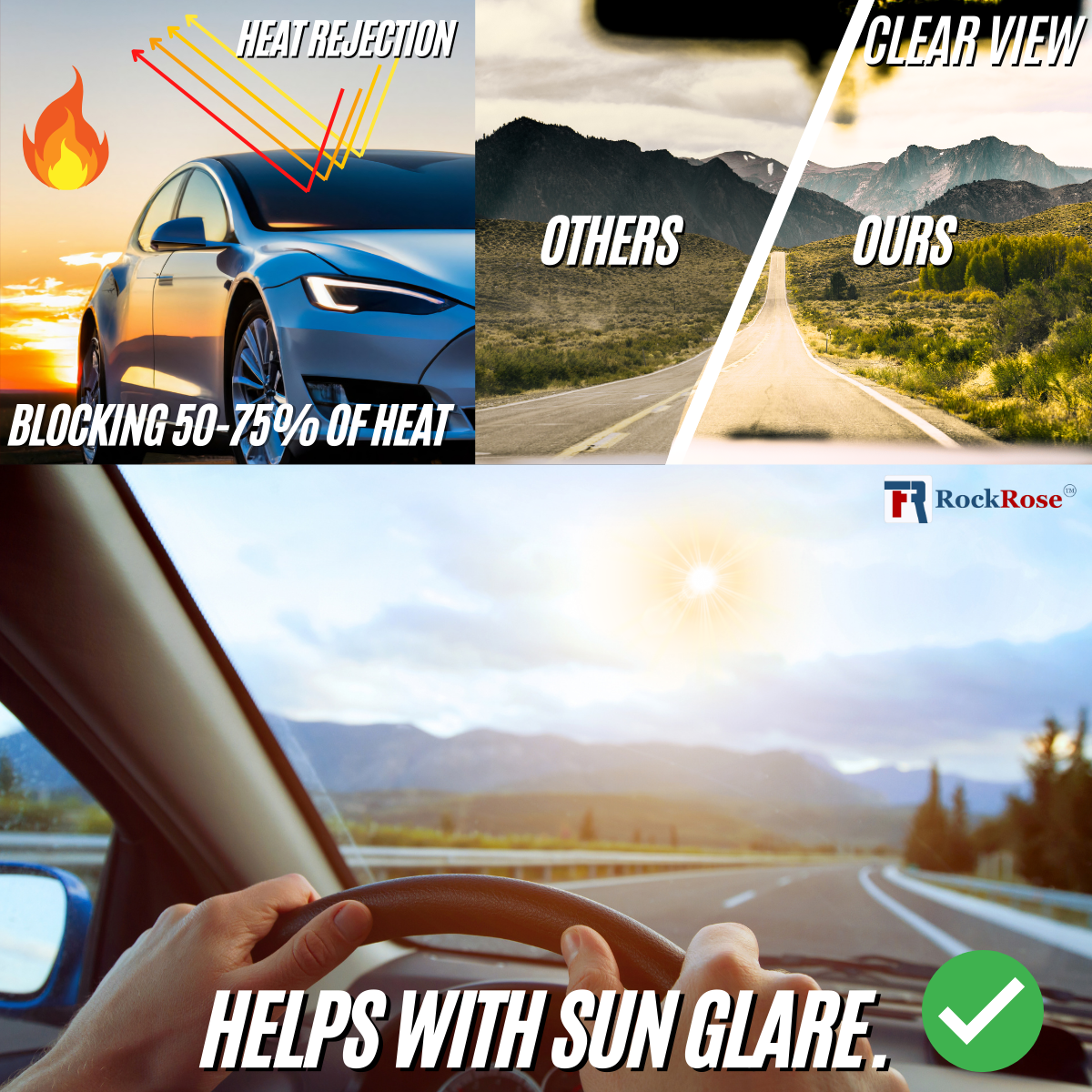 RockRose Lava Glow Chameleon Window Film: Expertly Engineered Dynamic Color-Shifting Protection for Enhanced Visibility and Style