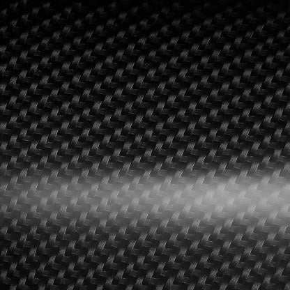 Macro view of 7D carbon fiber pattern highlighting the high-gloss weave texture and realistic depth.