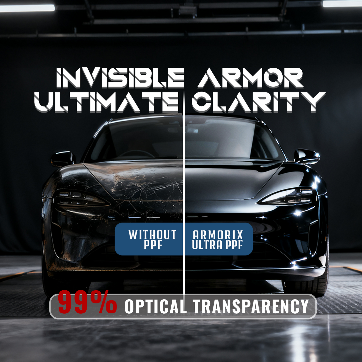 Ultra-Gloss Clear, Self-Healing Paint Protection Film