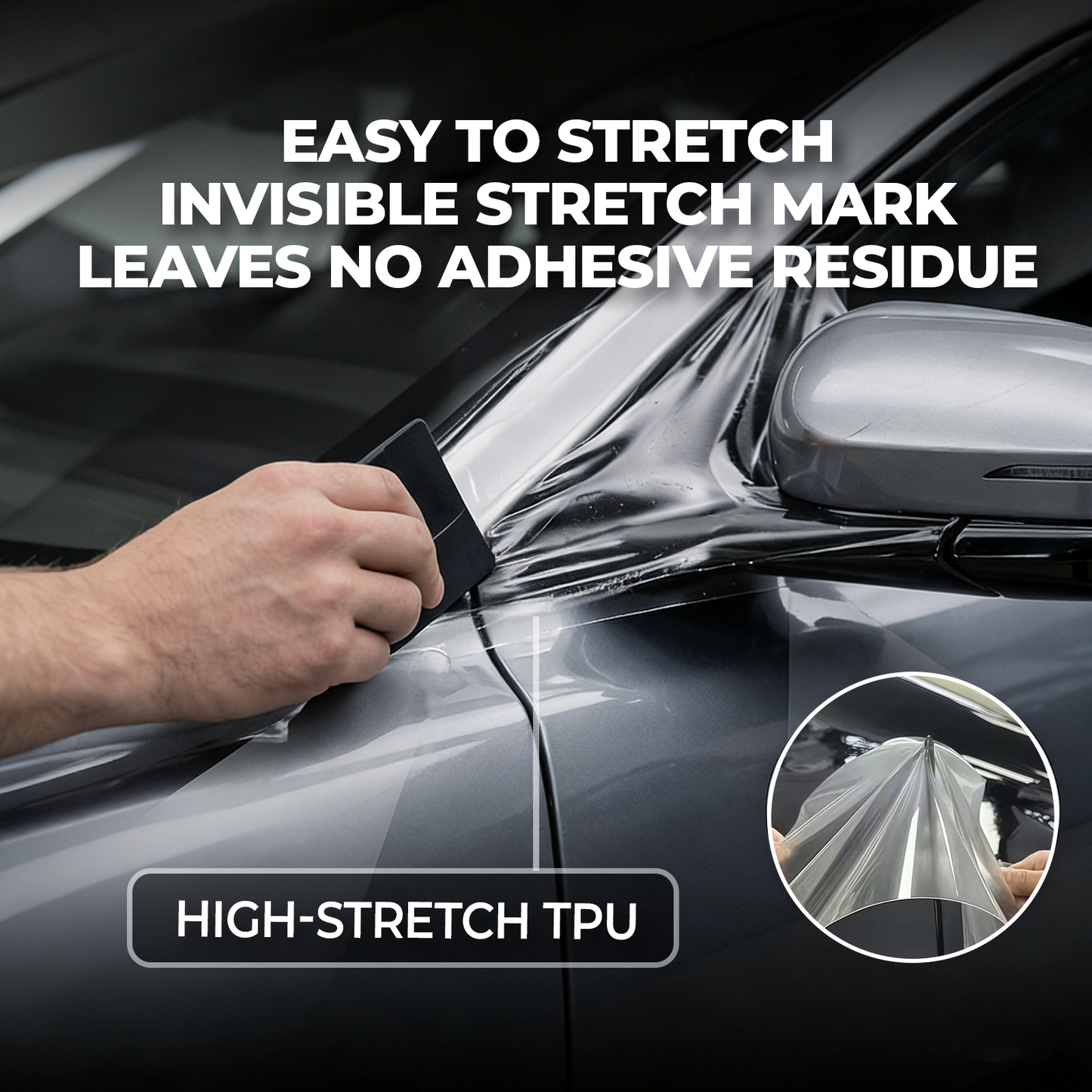 Ultra-Gloss Clear, Self-Healing Paint Protection Film