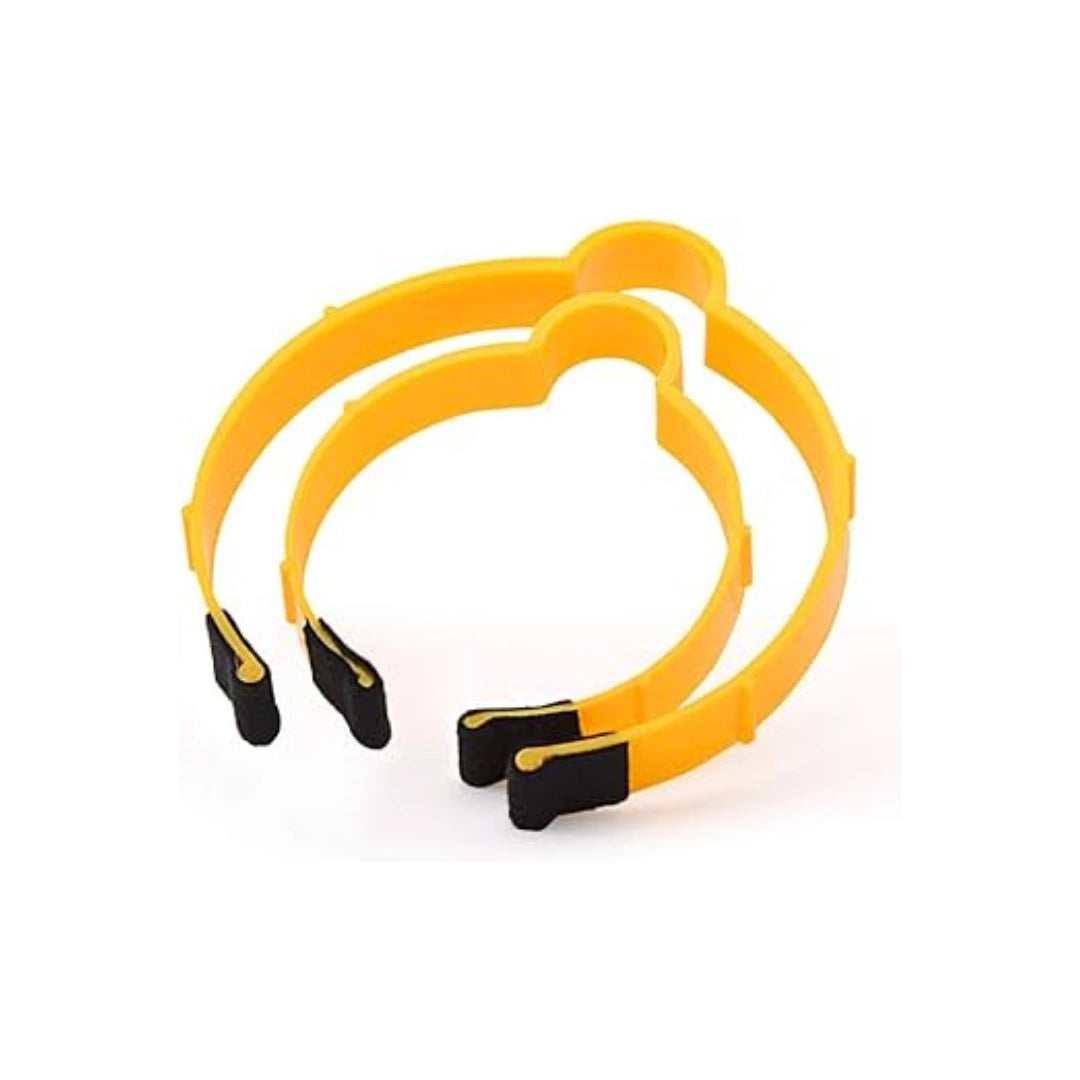 2 pieces yellow Coil Hoop Clip