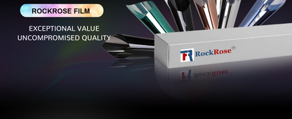 RockRose Reflective Building Tint Film – One Way Mirror Tint for Home & Office Windows | 99% UV Block