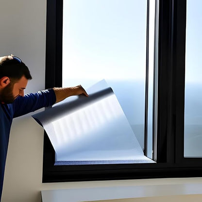Home window tint with modern reflective finish