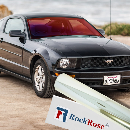 RockRose Lava Glow Chameleon Window Film: Expertly Engineered Dynamic Color-Shifting Protection for Enhanced Visibility and Style