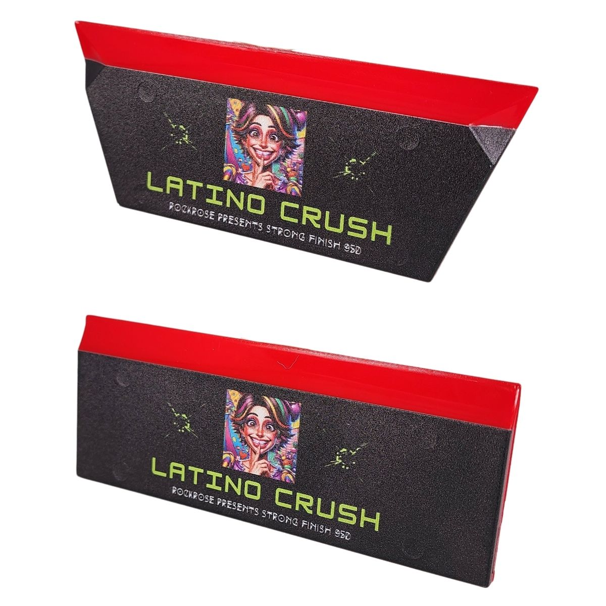 Two latino red crush bevel blade