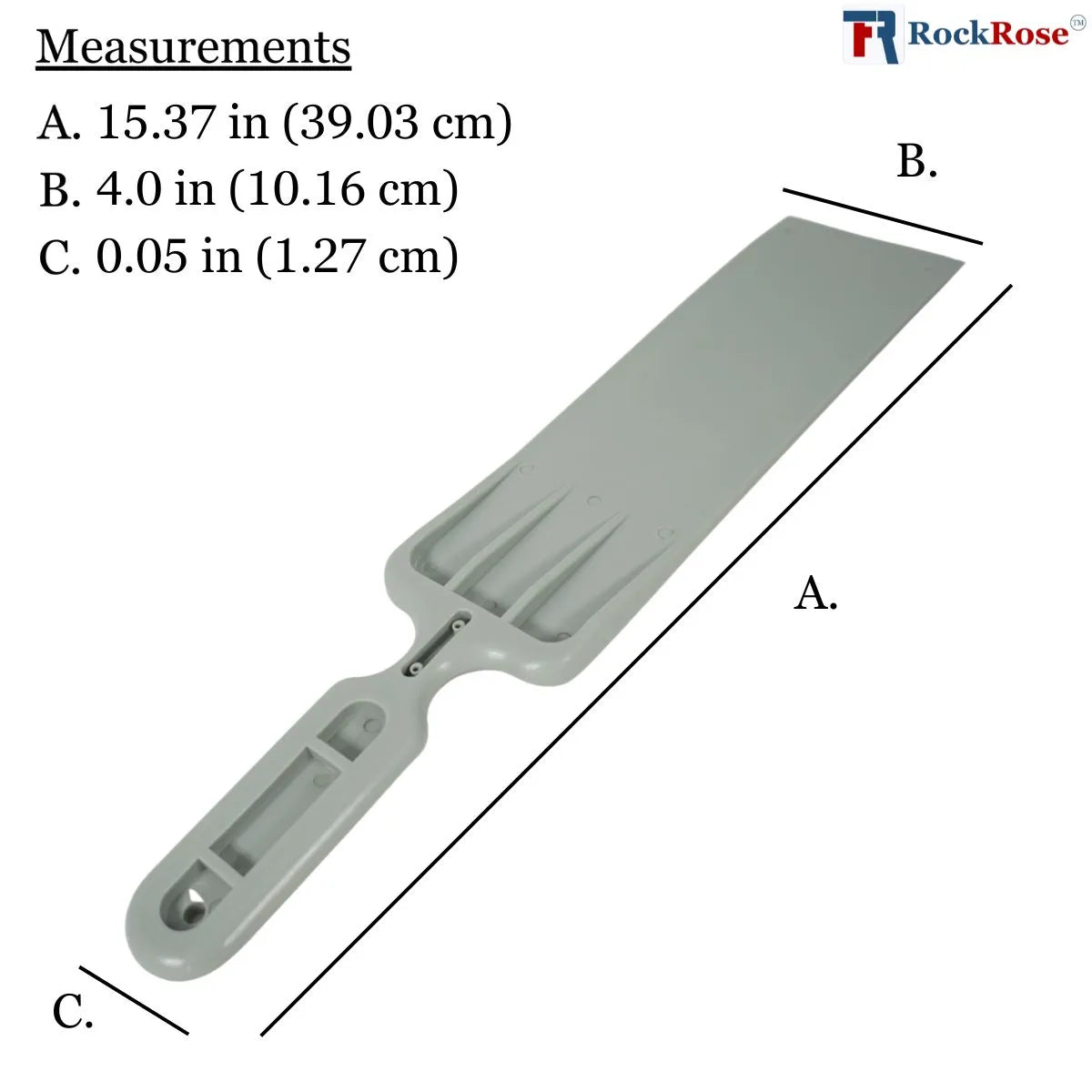  Long‑Handle Scrubber Squeegee measurements with rockrose logo