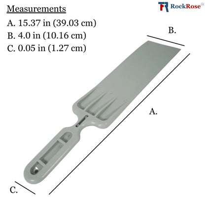 Long‑Handle Scrubber Squeegee measurements with rockrose logo
