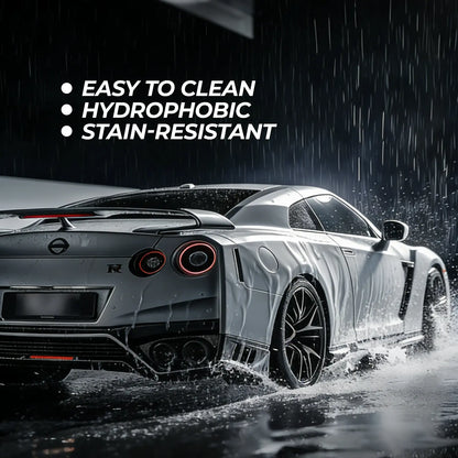 Car with hydrophobic coating features in rain,armorix ppf brand by rockrose