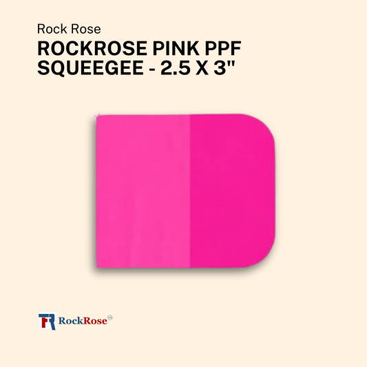RockRose Pink PPF Squeegee Angled - 2.5 x 3 inches : Film Application Tool for Bubble-Free, Professional Finishes - Compact and Efficient Vinyl Wrapping Squeegee (2 Units) (2.5 x 3 Inches)