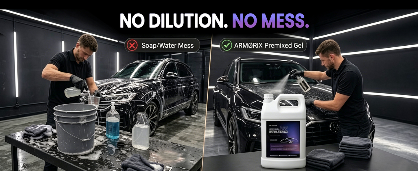 Rockrose Professional PPF Installation Gel (1 Gallon / 3.8L) – Ready to Use Paint Protection Film Slip Solution for Clear Bra, Residue-Free Formula for Professional PPF Installs