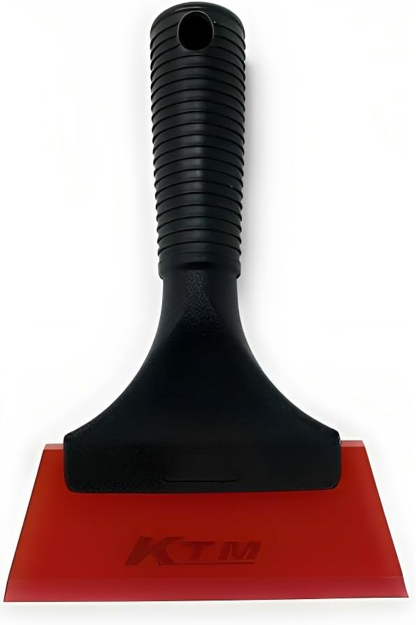 Red 5'' Rubber Squeegee - Best for Cleaning and Clear Armor Installation