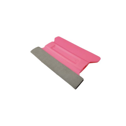 Pink Wing Squeegee with Felt Edge - Professional Window Tinting Tool for Auto Vinyl Wrapping, Glass Cleaning, Detailing, and Household Applications (Pack 3 Units)