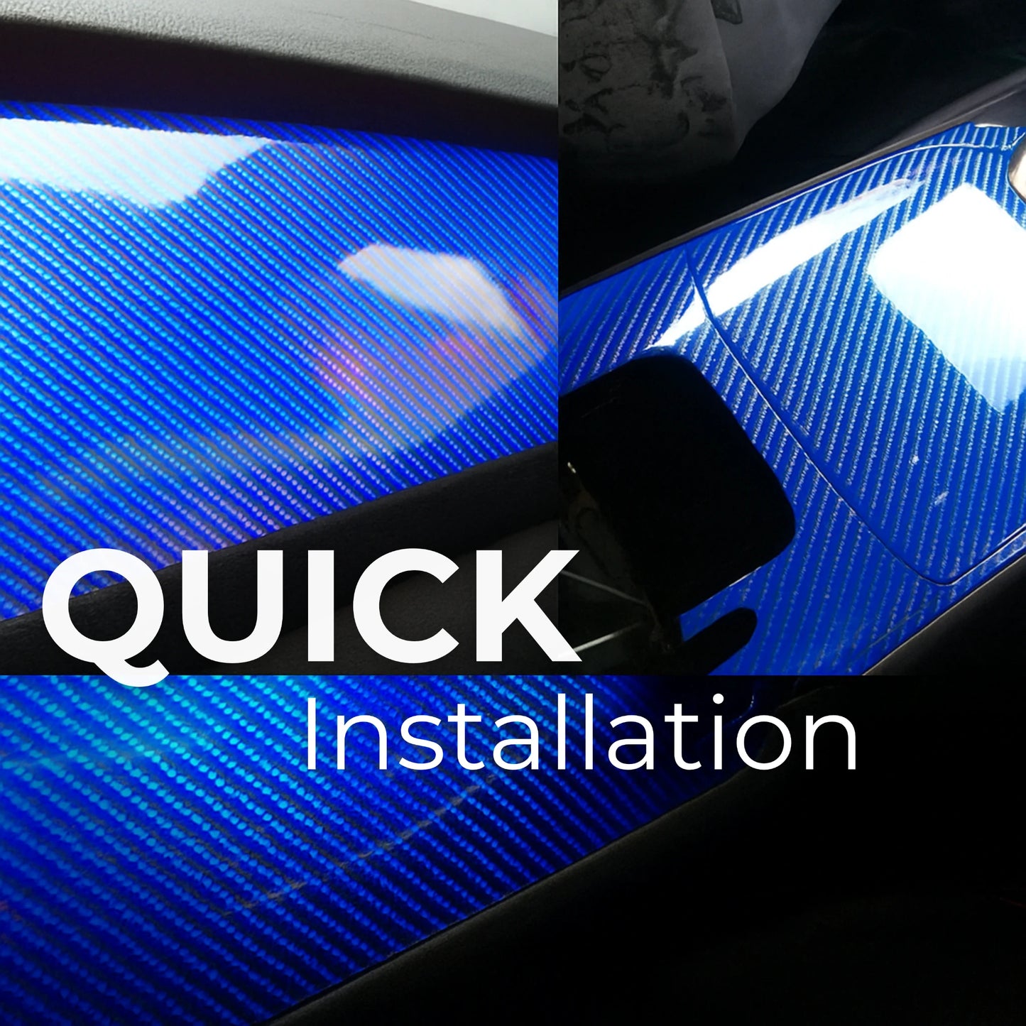 quick installation vinyl wrap 7D carbon fiber