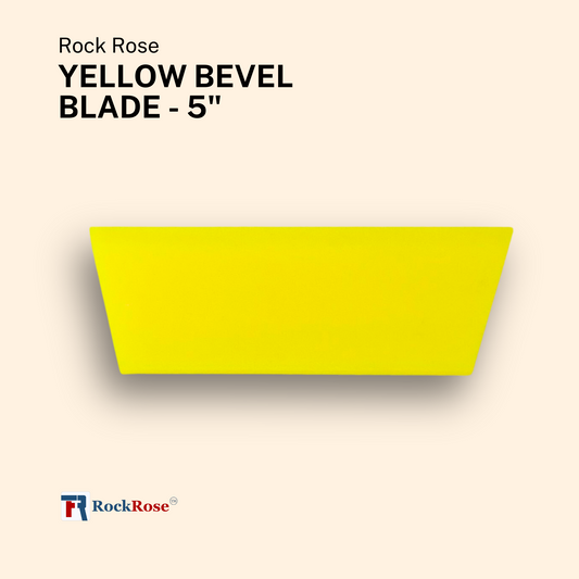 RockRose Yellow Bevel Blade - 5" Cropped
