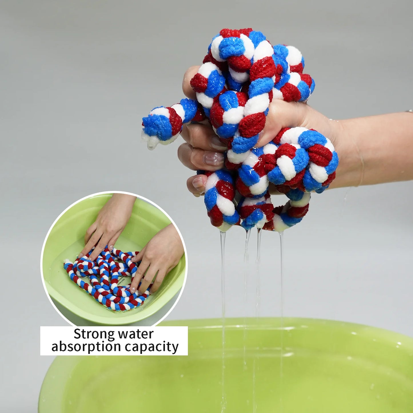 Braided Soak Rope with strong water absorption capacity