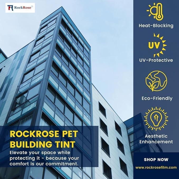 RockRose One-Way Privacy Film Showing Mirrored Exterior