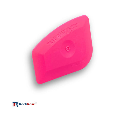 Pink plastic tool with 'RockRose' branding on a white background