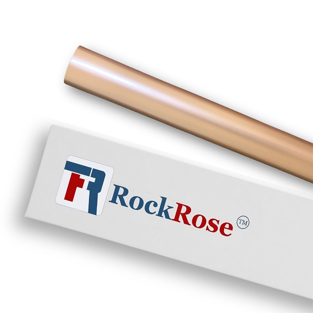 RockRose Satin Metallic Paint Vinyl Wrap - Car Wrap Film for Interior Applications - Air Release Feature Vehicle Wrap Vinyl - UV Resistance Adhesive Back Automotive Vinyl - Burly Wood