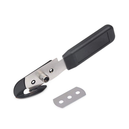 Single blade vinyl cutter   with black handle on a white background