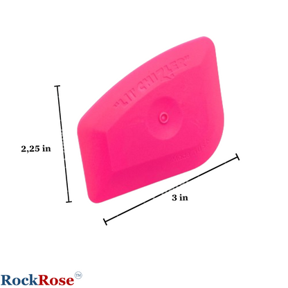 RockRose Chizler Squeegee for Precision Application - Window Film Squeegee Card with Comfortable to Handle Feature - Tool for Precise Movements During Installations - Pink