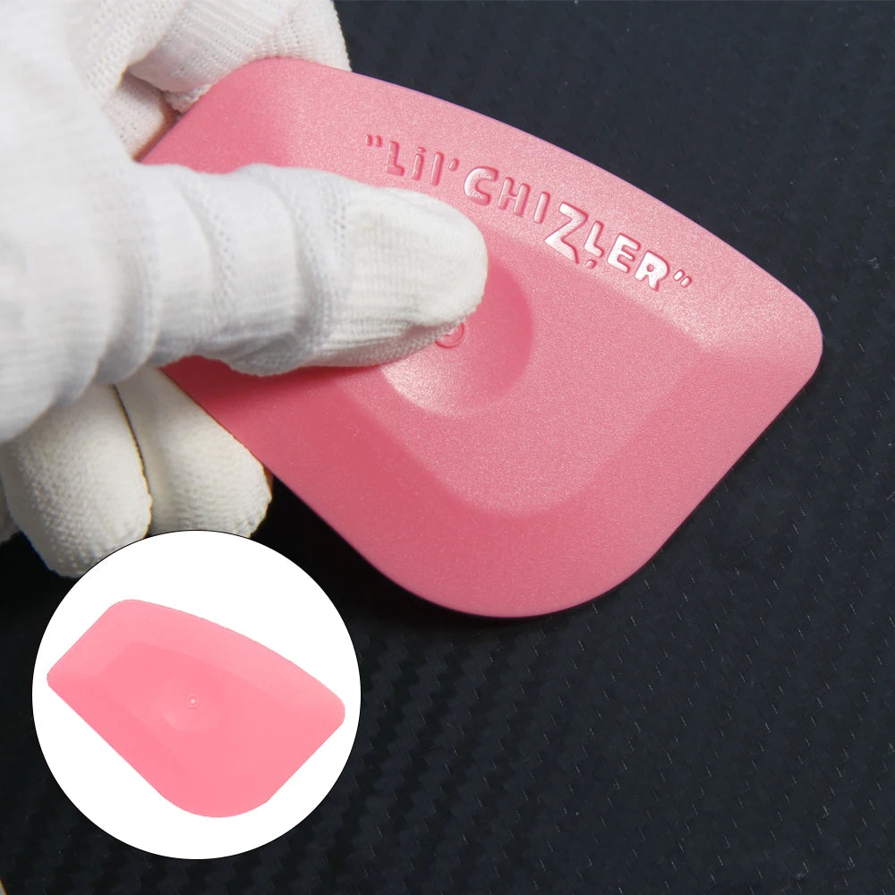 RockRose Chizler Squeegee for Precision Application - Window Film Squeegee Card with Comfortable to Handle Feature - Tool for Precise Movements During Installations - Pink