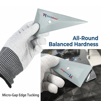Triangle Corner Squeegee – Flexible Tint & Vinyl Tool for Tight Edges