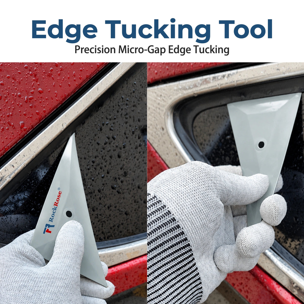 Triangle Corner Squeegee – Flexible Tint & Vinyl Tool for Tight Edges