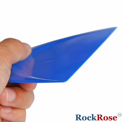 RockRose Smart Card Squeegee for Precision Application - Window Film Squeegee Card with Comfortable to Handle Feature - Tool for Precise Movements During Installations - Blue