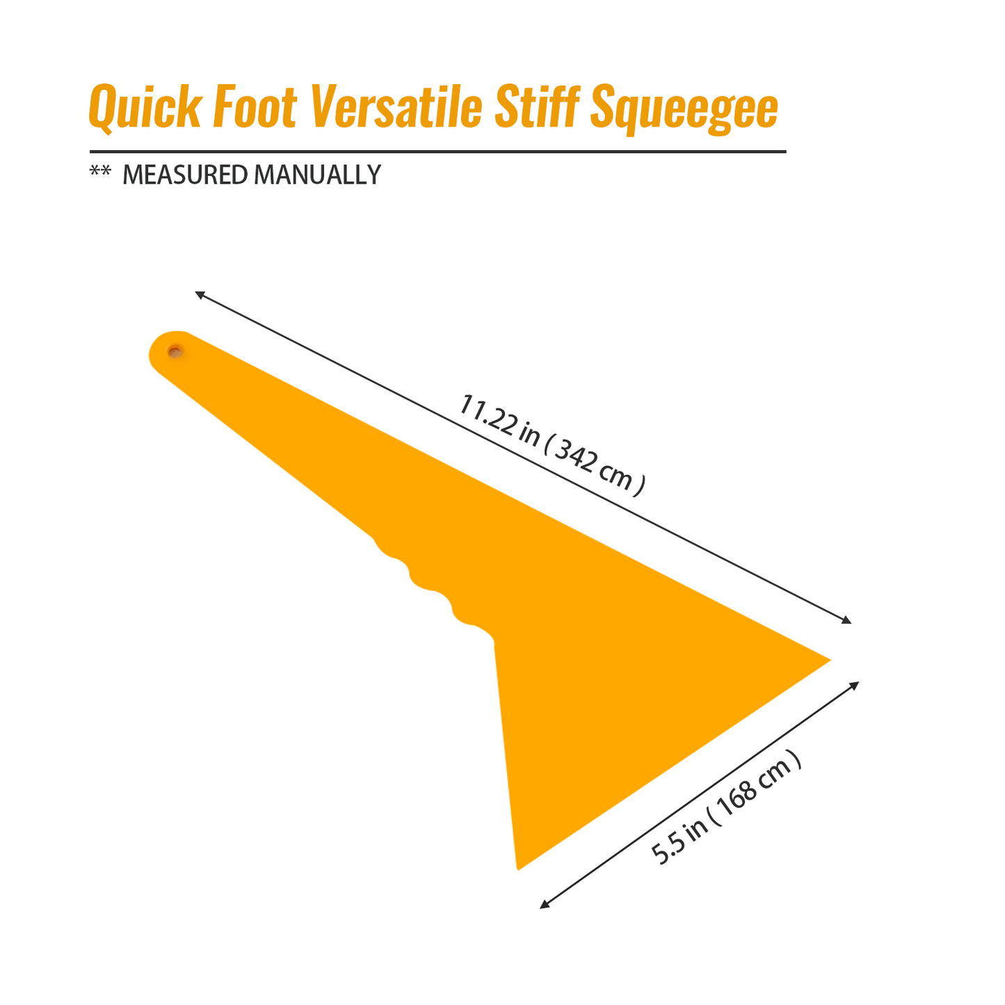 RockRose Quick Foot Versatile Stiff Squeegee (3 Pack) – Tint, Vinyl & PPF Tool