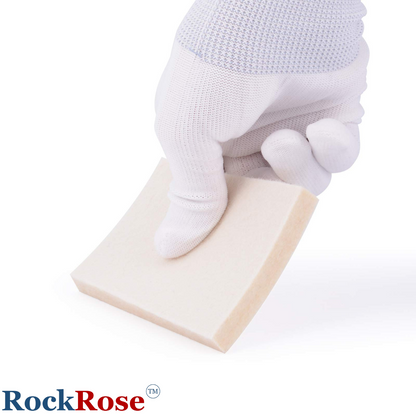 RockRose Solid Wool Squeegee Tool for Vinyl Wrapping & Window Tinting - Film Installing Hand Squeegee to Minimize Bubbles & Wrinkles - Wool Material Wrap Squeegee for Glass and Mirrors Surfaces