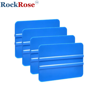 RockRose Card Squeegee for Precision Application - Window Film Squeegee Card with Comfortable to Handle Feature - Tool for Precise Movements During Installations - Blue