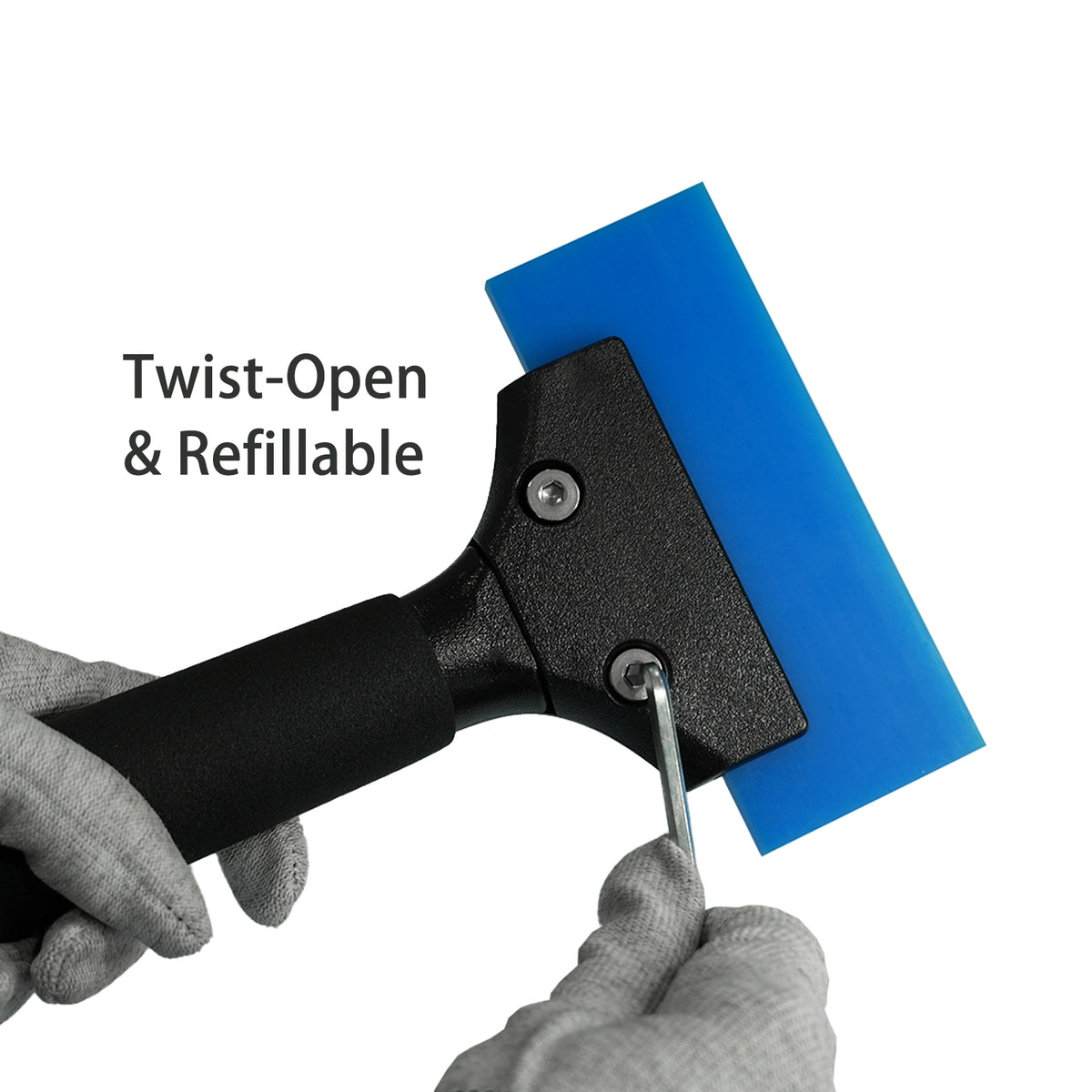 Blue Max Long Handle – 8 inch / 20 cm Squeegee Tool for Window Tint & Film