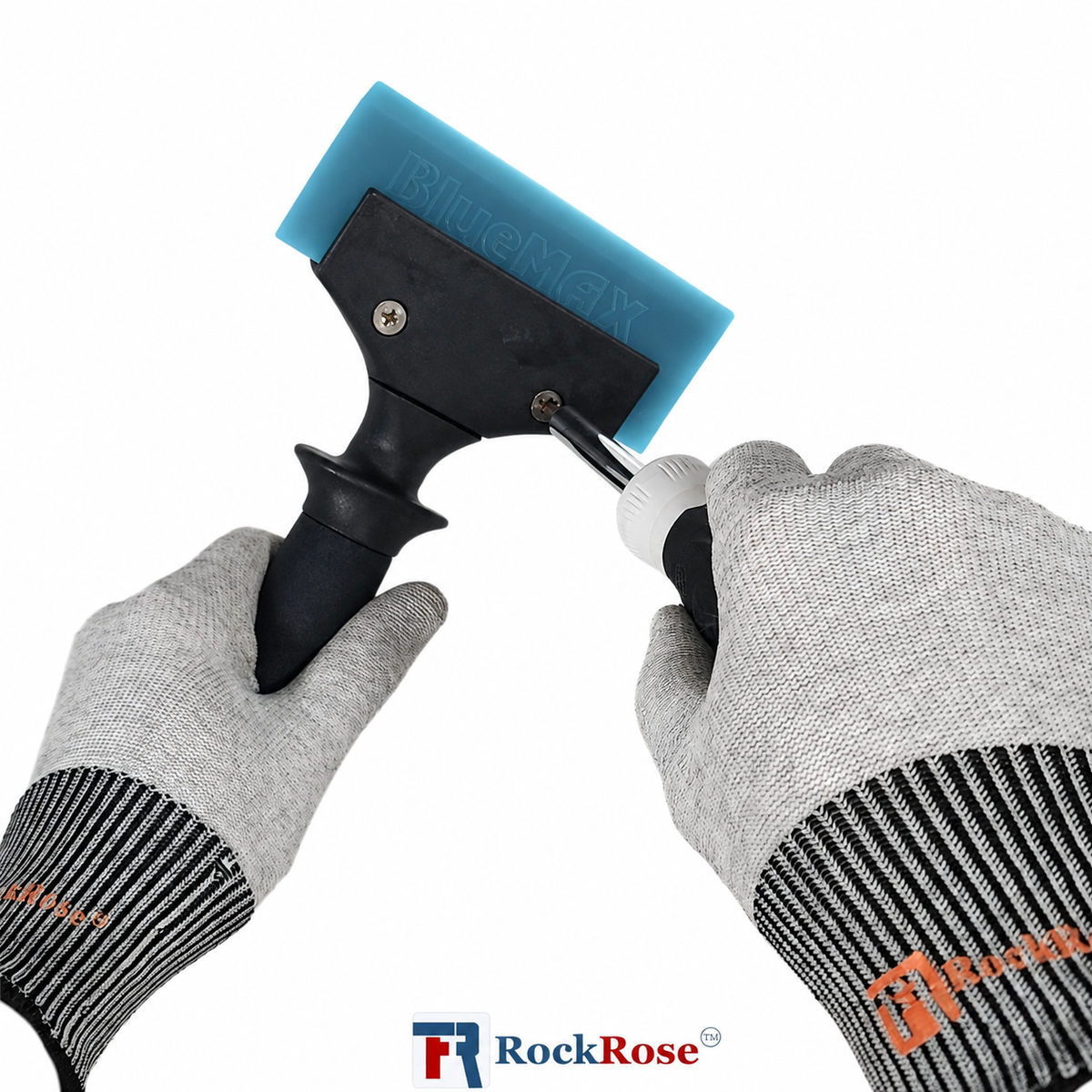 Durable Reinforced Plastic Tool Handle with Squeegee – 8.8″ Ergonomic Replacement for Shovels & Tools