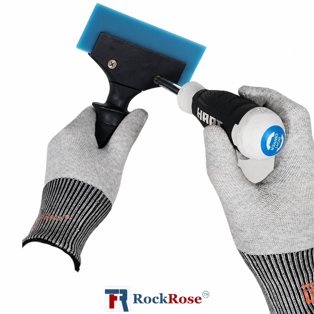 6.7″ Reinforced Plastic Squeegee Handle – Durable Vinyl & Tint Tool Grip